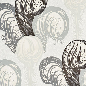 Schumacher - Plumes - Grisaille - 5009151 - Wallpaper