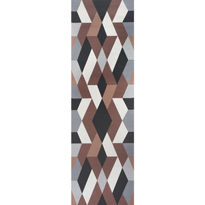 Schumacher - Deco Diamonds Panel - Carbon - 5009201 - Wallpaper