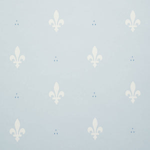 Schumacher - Fleur De Lis - Mineral - 5009501 - Wallpaper