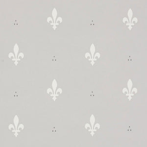 Schumacher - Fleur De Lis - Grey - 5009502 - Wallpaper
