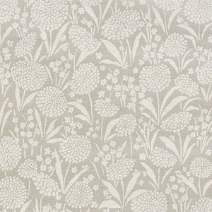 Schumacher - Chrysanthemum Hemp Shimmer - Moonstone - 5009790 - Wallpaper