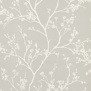Schumacher - Twiggy Vinyl - Soft Grey - 5010152 - Wallpaper