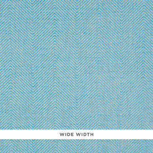 Schumacher - Herringbone Paperweave - Sky - 5010234 - Wallpaper