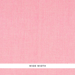 Schumacher - Herringbone Paperweave - Pink - 5010235 - Wallpaper