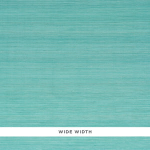 Schumacher - Silk Strie - Aqua - 5010273 - Wallpaper