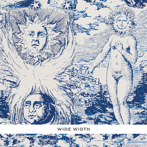 Schumacher - Modern Toile - Indigo - 5010421 - Wallpaper