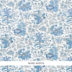 Schumacher - Pomegranate Botanical - Blue - 5010443 - Wallpaper