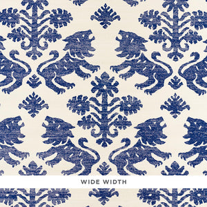 Schumacher - Regalia Sisal - Blue - 5010530 - Wallpaper