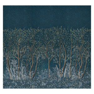 Schumacher - Brindille Golden Accented Panel‚àö√á¬¨‚Ä†Set - Peacock - 5010922 - Wallpaper