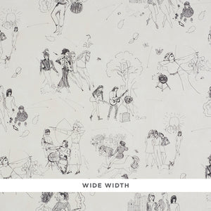 Schumacher - Toile De Femmes - Parchment - 5011080 - Wallpaper