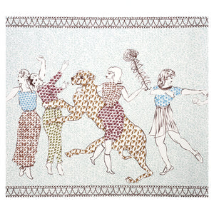 Schumacher - The Golden Age Panel Set - Cyan Multi - 5011090 - Wallpaper