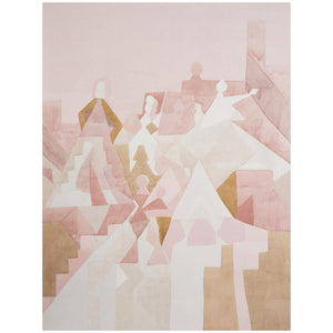 Schumacher - Steps Panel Set - Rose & Camel - 5011101 - Wallpaper