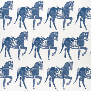 Schumacher - Marwari Horse - Navy - 5011130 - Wallpaper