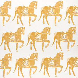 Schumacher - Marwari Horse - Mustard - 5011131 - Wallpaper