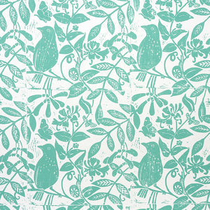 Schumacher - Bird & Bee - Seaglass - 5011192 - Wallpaper