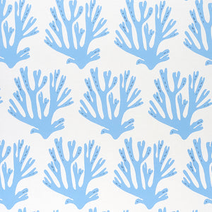 Schumacher - Coral - Blue - 5011201 - Wallpaper