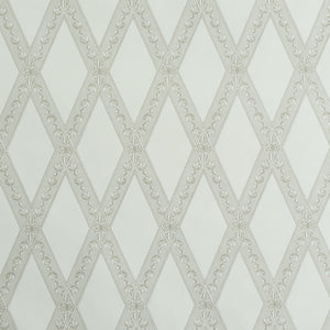 Schumacher - Les Losanges Toile - Stone - 5011360 - Wallpaper