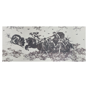 Schumacher - Chariot Of Dawn Toile Panel Set - Black - 5011500 - Wallpaper
