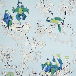 Schumacher - Chinoiserie Moderne - Blue - 5011650 - Wallpaper