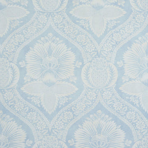 Schumacher - Villandry Damask Print - Blue - 5011750 - Wallpaper
