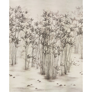 Schumacher - Kanji Sisal Panel Set - Ink - 5011780 - Wallpaper