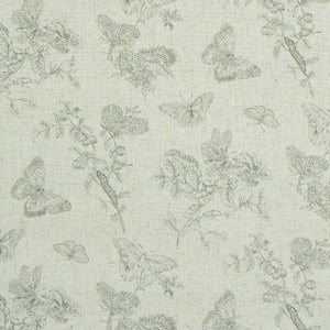 Schumacher - Baudin Butterfly Linen - Black - 5011830 - Wallpaper