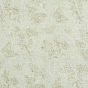 Schumacher - Baudin Butterfly Linen - Natural - 5011832 - Wallpaper