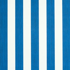 Schumacher - Edwin Stripe Medium - Navy - 5011887 - Wallpaper
