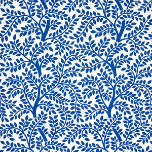 Schumacher - Temple Garden II - Blue - 5011962 - Wallpaper