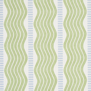 Schumacher - Sina Stripe - Green - 5012120 - Wallpaper