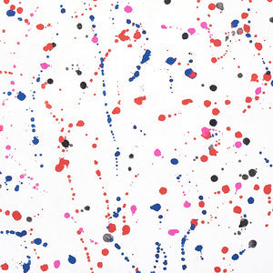 Schumacher - Ink Splash - Red & Blue - 5012180 - Wallpaper