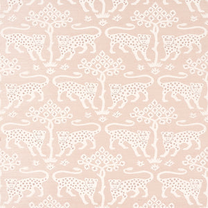 Schumacher - Woodland Leopard Sisal - Petal - 5012302 - Wallpaper