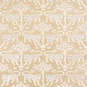 Schumacher - Woodland Leopard Sisal - Oatmeal - 5012303 - Wallpaper