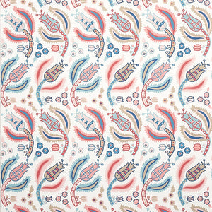 Schumacher - Malabar Vine - Rose & Delft - 5012341 - Wallpaper