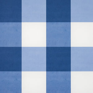 Schumacher - Willa Check Large - Navy - 5012351 - Wallpaper