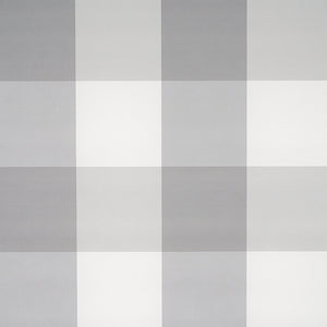 Schumacher - Willa Check Large - Grey - 5012357 - Wallpaper