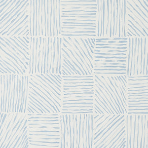 Schumacher - Katama - Blue On Ivory - 5012421 - Wallpaper