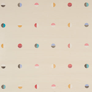 Schumacher - Joshua Tree Hand Printed Sisal - Multi On Ivory - 5012440 - Wallpaper