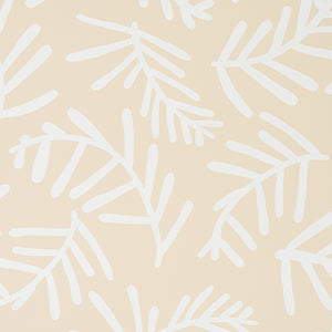 Schumacher - Tiah Cove - Ivory On Natural - 5012452 - Wallpaper