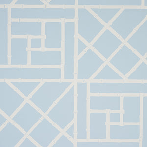 Schumacher - Trellis - Sky Blue - 5012573 - Wallpaper
