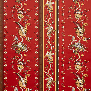 Schumacher - Elena Paisley Stripe - Pompeii - 5012892 - Wallpaper