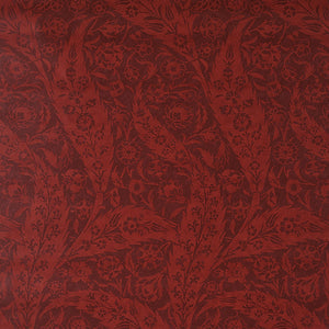 Schumacher - Saz Paisley - Burgundy - 5012902 - Wallpaper