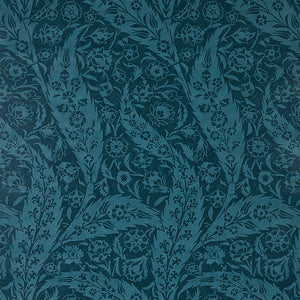 Schumacher - Saz Paisley - Peacock - 5012903 - Wallpaper