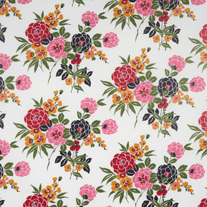 Schumacher - Valentina Floral - Multi On White - 5013131 - Wallpaper