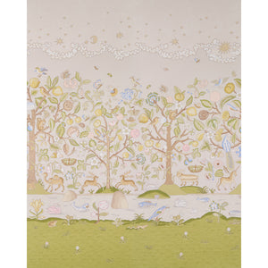 Schumacher - Chaucer's Forest Panel Set - Alabaster - 5013291 - Wallpaper