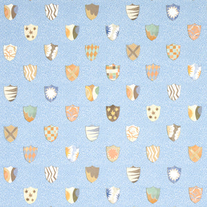 Schumacher - Heraldic - Oxford Blue - 5013491 - Wallpaper