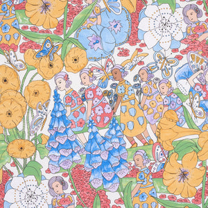 Schumacher - Fairie Garden - Yellow And Ivory - 5013541 - Wallpaper