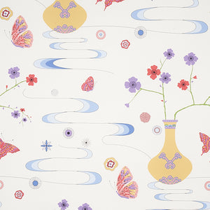 Schumacher - Fantasia - Formosa Ivory - 5013590 - Wallpaper