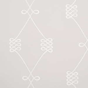 Schumacher - Nicolette - White On Grey - 5013831 - Wallpaper