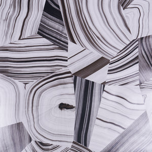 Schumacher - Agate Slice - Black And White - 5013890 - Wallpaper